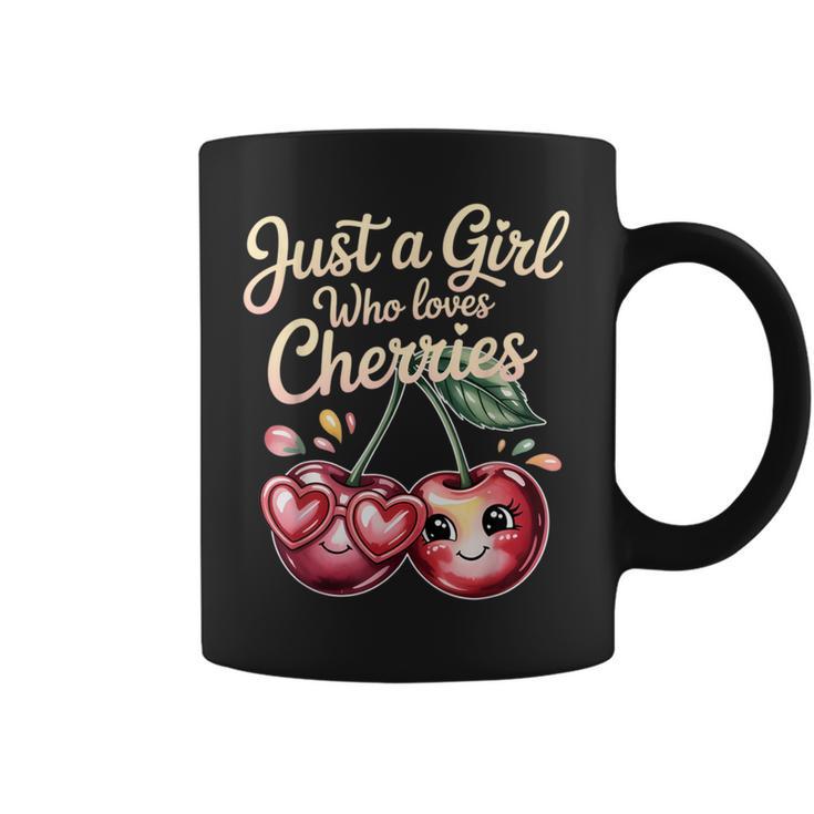 さくらんぼが大好きな女の子チェリーフルーツ好き コーヒーマグ