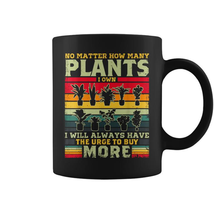 どんなに植物を所有していても、植物愛好家をもっと購入します コーヒーマグ