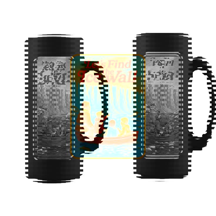 アイスウォールを見つけよう-ファニーフラットアース コーヒーマグ