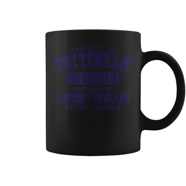 イギリスネイビープリントのトッテナムロンドンプロパティ コーヒーマグ