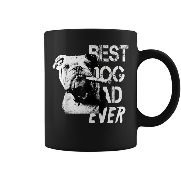 メンズ イングリッシュブルドッグ お父さん 父の日 ヴィンテージスタイル 犬 コーヒーマグ