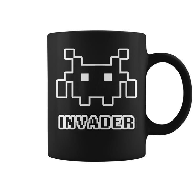 インベーダー Invader【Gamers ゲーマーズ】レトロ ゲーム ドット絵 文字 面白い かわいい コーヒーマグ