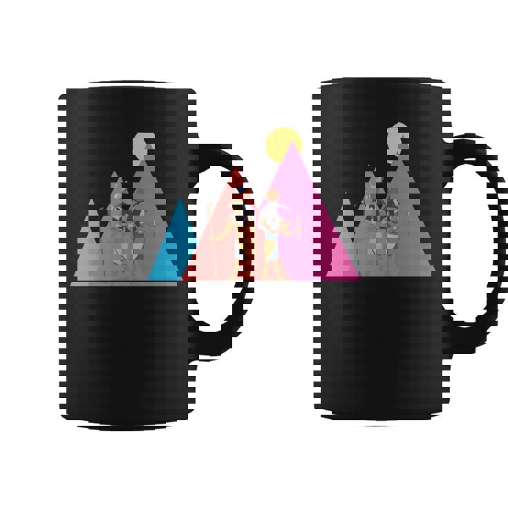 エジプトのピラミッド I エジプトの神々 考古学 エジプト 長袖tシャツ コーヒーマグ