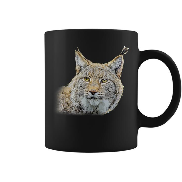 オオヤマネコのデザインオオヤマネコの野良猫ギフト コーヒーマグ