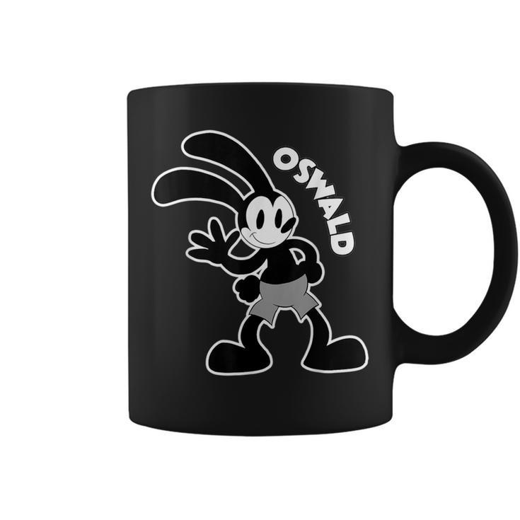 オズワルドウサギの手を振るウサギ コーヒーマグ