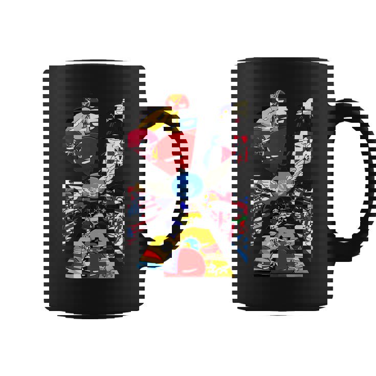 カントリーボール 世界旗 コーヒーマグ