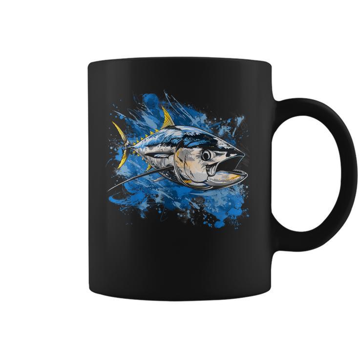 キハダマグロ釣り 大物漁師 コーヒーマグ