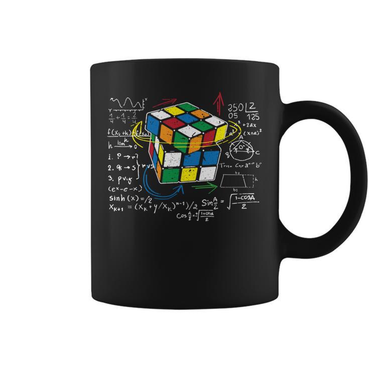キューブマジック 数学方程式 レトロ オタクルービック 長袖tシャツ コーヒーマグ