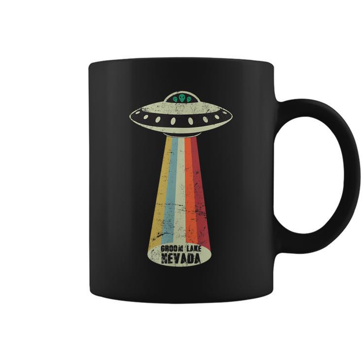 グルームネバダ湖レトロトップシークレットエリア 51 Ufo Uap エイリアン コーヒーマグ