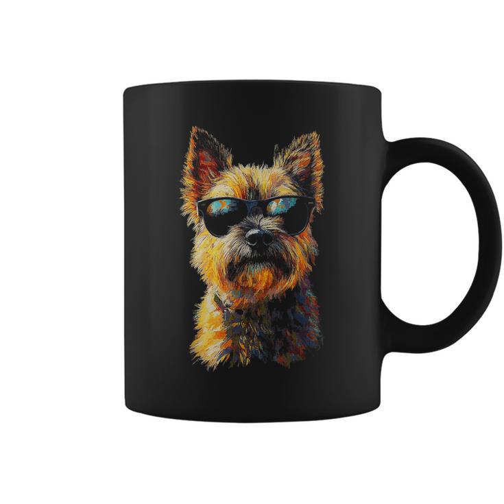 ケアンテリア 犬 ペット アートワーク サングラス ケアンテリア コーヒーマグ