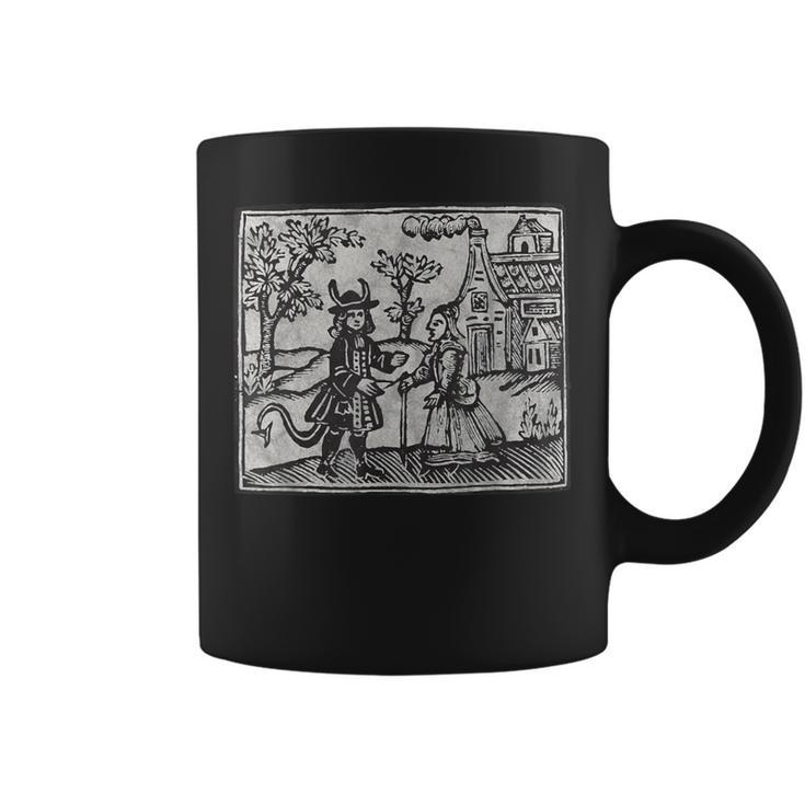 ゴシック オカルト 悪魔 ホラー ウッドカット コーヒーマグ