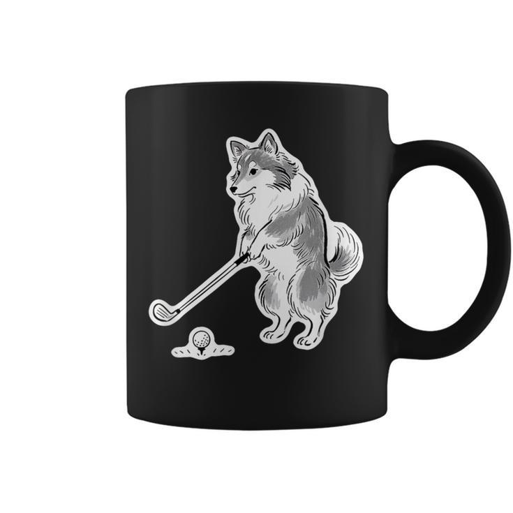ゴルフ シェットランドシープドッグ シェルティ グッズ おもしろ 犬 面白い 笑える 和風 コーヒーマグ