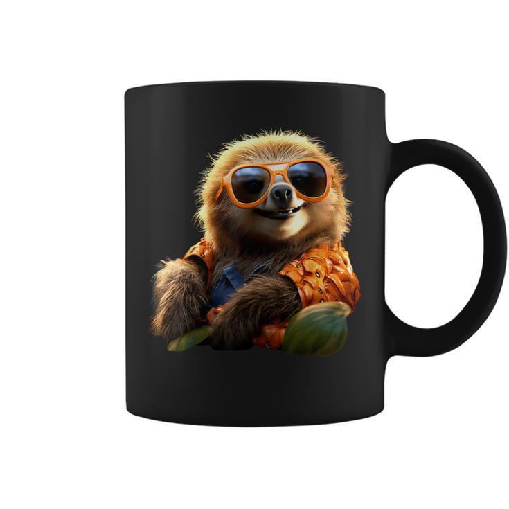 サングラスをかけたナマケモノかわいいナマケモノ コーヒーマグ