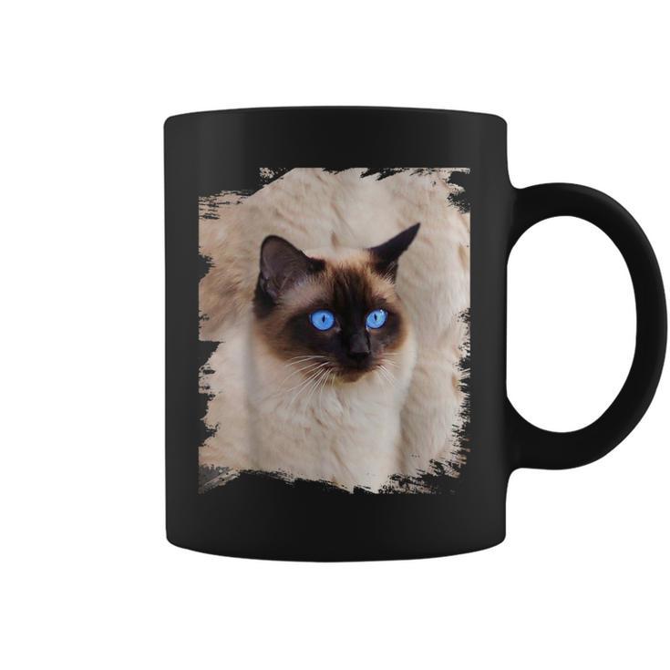 シャムの子猫の頭の顔 コーヒーマグ