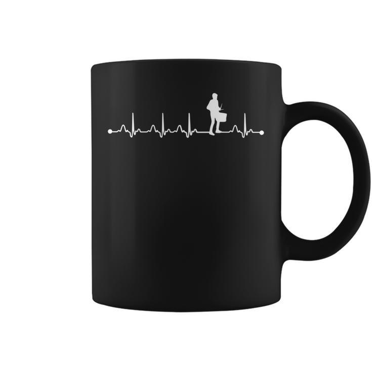 スネアドラムキット ハートビートシャツ ハートビート ラブギフト 長袖tシャツ コーヒーマグ