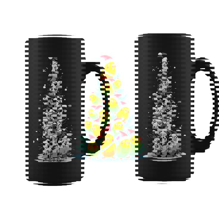 セキセイインコのクリスマス ツリー 面白いセキセイインコ ホリデー セキセイインコ コーヒーマグ