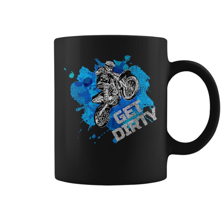 ダーティオフロードバイクダートバイクオートバイマッドスポーツを入手 コーヒーマグ