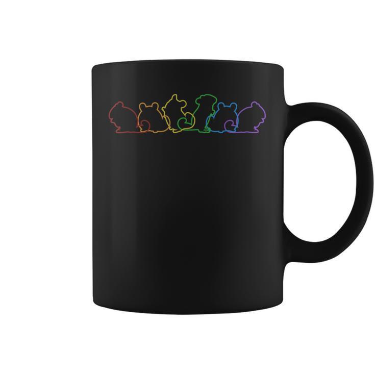 チンチラ Lgbt レインボー ロングテール チンチラ コーヒーマグ