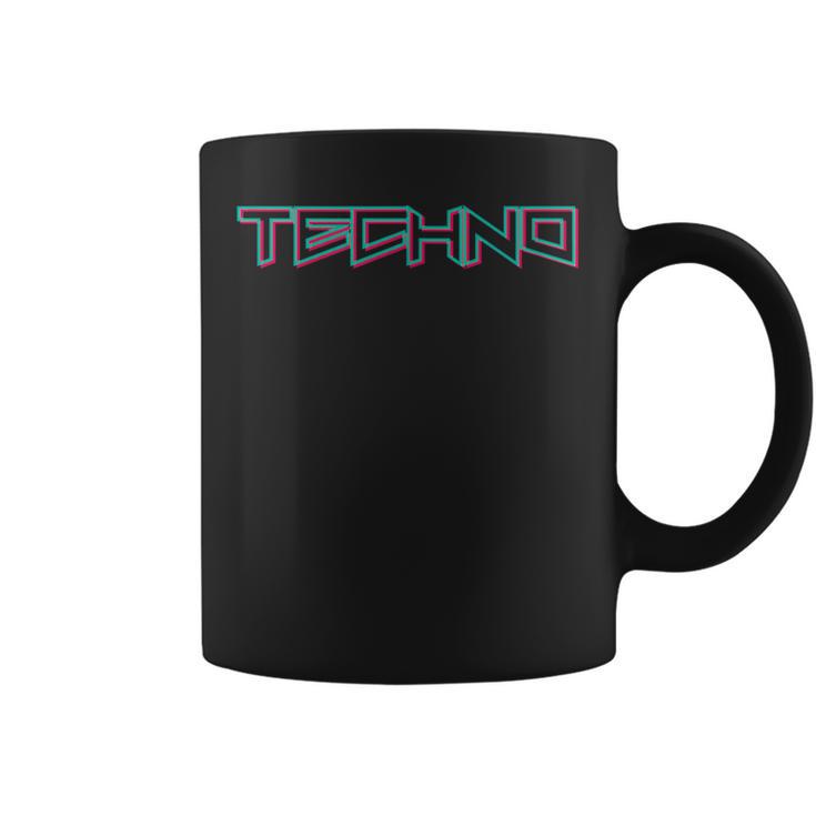 テクノ音楽ミニマリストデザイン Edm Festival Techno Clothing コーヒーマグ