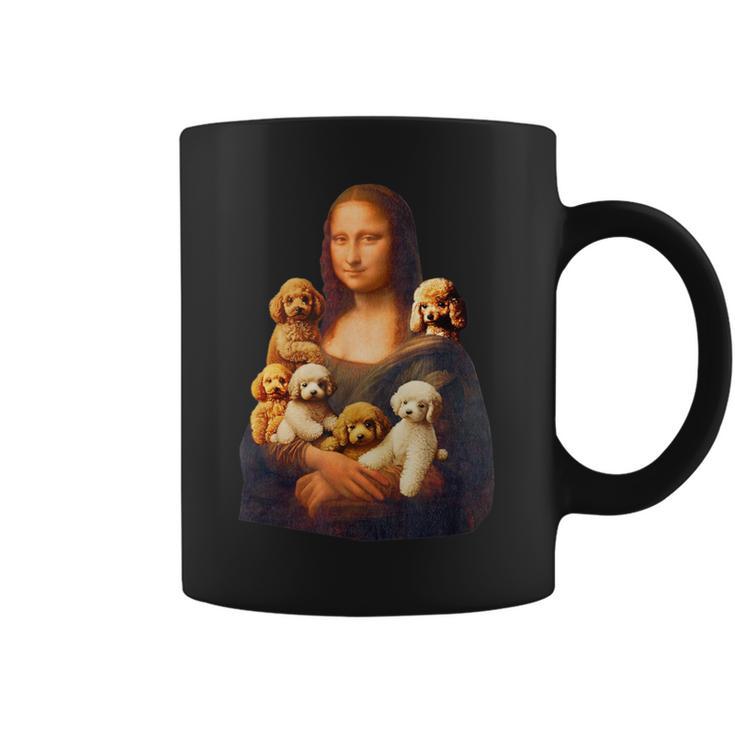トイプードル モナリザ 面白いtシャツ 犬 かわいい メンズ 子供 おもしろ 服 グッズ ネタ わんこ イヌ コーヒーマグ