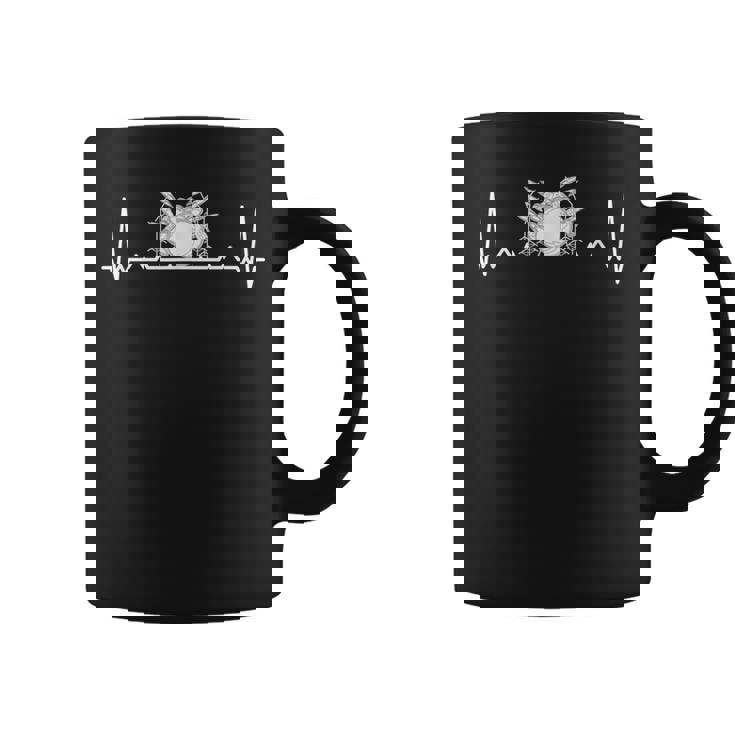 ドラムセット I ドラムセット ドラムスティック ドラムモチーフ コーヒーマグ