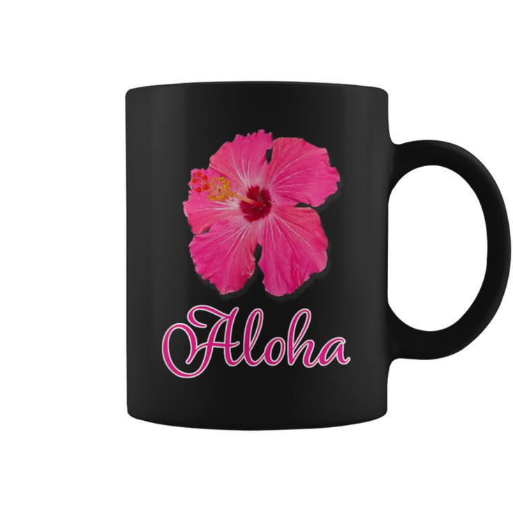 ハイビスカス Aloha アロハ《赤》（ハワイ・南国・フラダンス）夏 かわいい コーヒーマグ