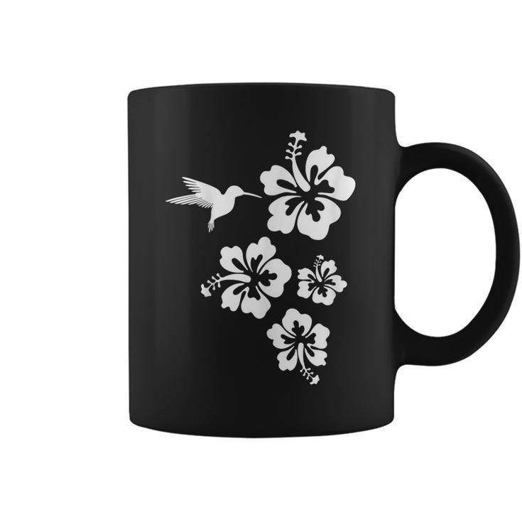 ハチドリ、ハイビスカス、花、男性、女性、子供 Tropical Hummingbird Hibiscus Flowers コーヒーマグ