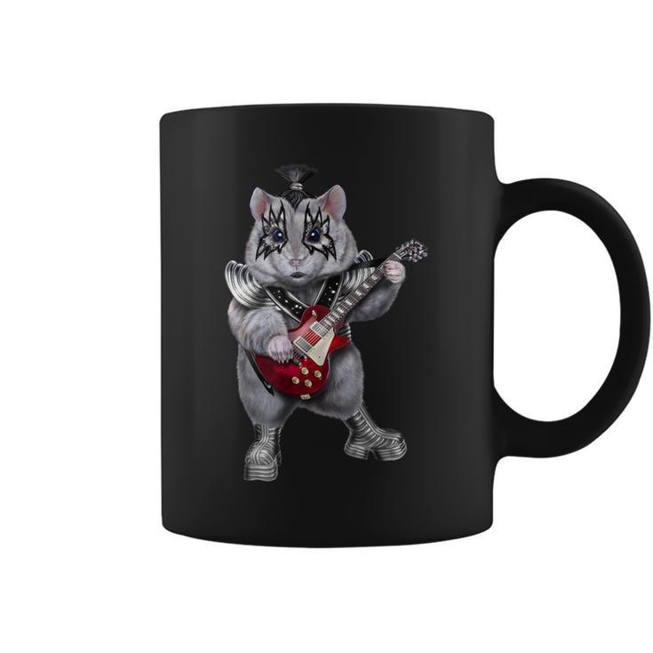 ハムスター ロックスター 動物 ギター コーヒーマグ