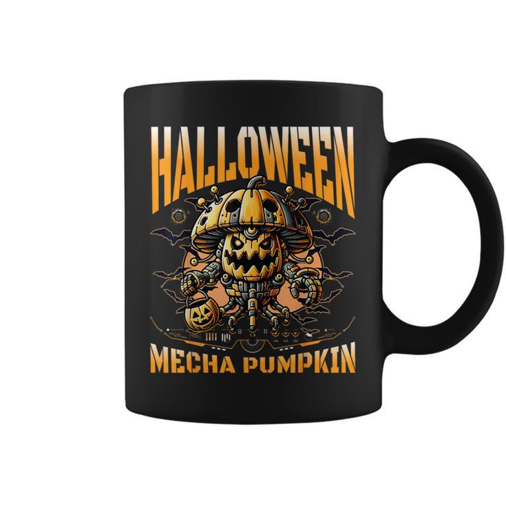ハロウィンメカかぼちゃロボットsfホラー コーヒーマグ