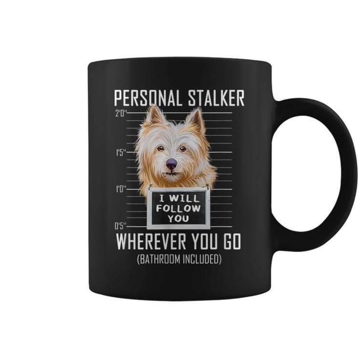 パーソナルストーカー犬ノーリッチテリア私はあなたに従います Norwich Terrier Dog コーヒーマグ