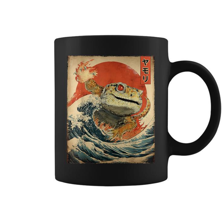 ヒョウ ヤモリ トカゲ 怪獣 怪獣 日本のビンテージポスター コーヒーマグ