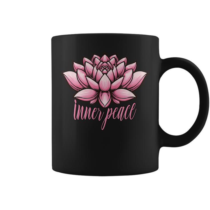 ピンクの蓮の花 曼荼羅 コーヒーマグ
