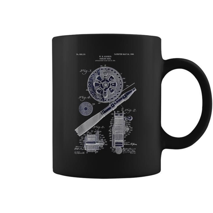 フライフィッシングシャツ ヴィンテージ 特許 描画 父の日 コーヒーマグ