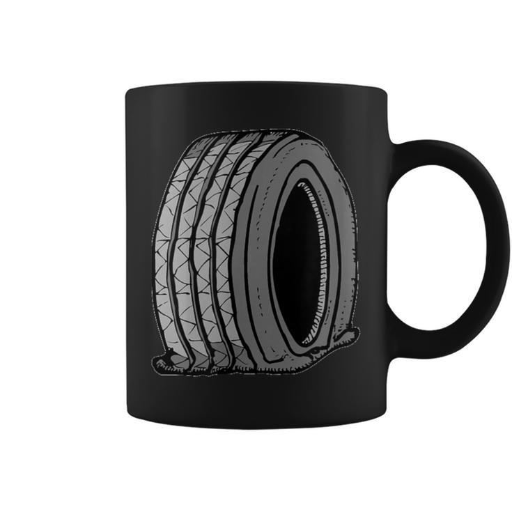 フラットタイヤ コーヒーマグ