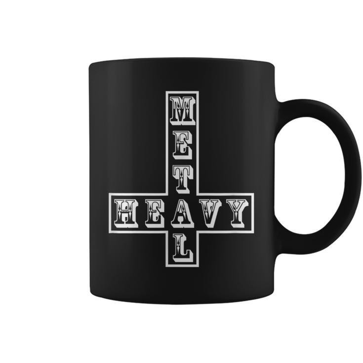 ヘビーメタル逆さま逆十字メタルヘッドサタン面白い Heavy Metal Inverted Crossatan コーヒーマグ