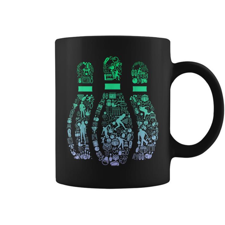 ボウリングピンtシャツ ボウラー用 コーヒーマグ