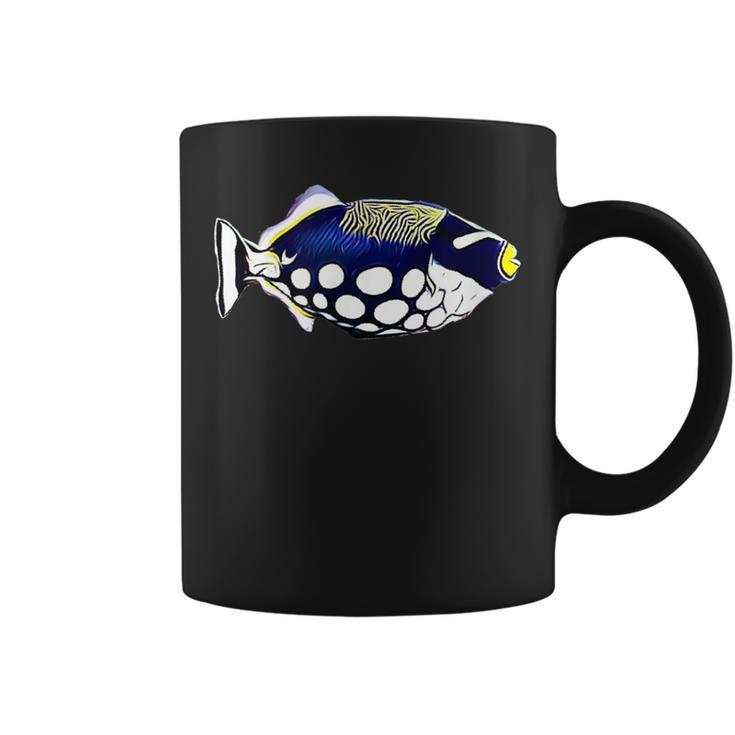 モンガラカワハギ塩水リーフアクアリウム水槽 コーヒーマグ
