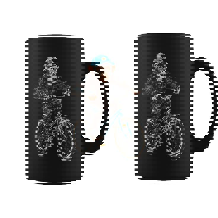 モンキー ライディング バイク ヴィンテージ 自転車 バイカー エイプ チンパンジー コーヒーマグ