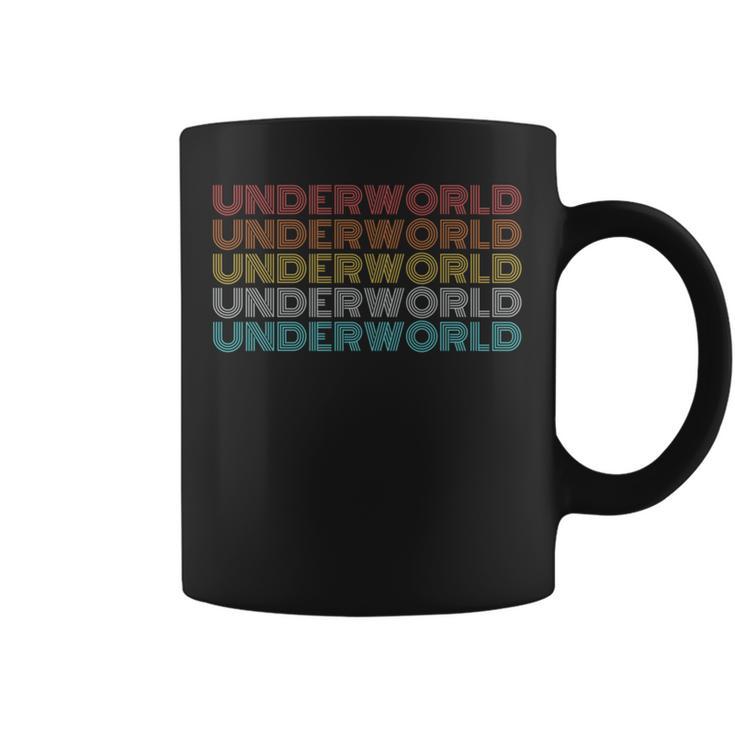レトロ ヴィンテージ アンダーワールド 長袖tシャツ コーヒーマグ
