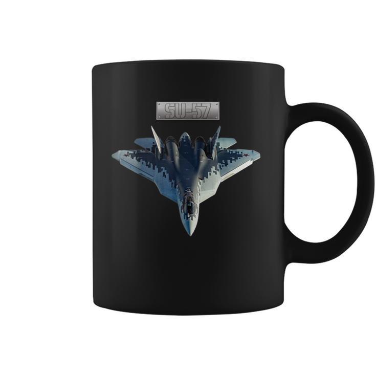 ロシアのステルス機第5世代su-57 コーヒーマグ