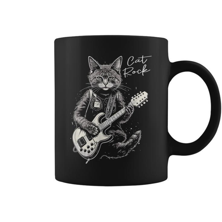 ロック・キャット I ギターを弾く猫 コーヒーマグ