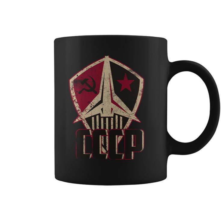 ヴィンテージソビエトロシアソ連スペースレトロアンティーク調cccp 長袖tシャツ コーヒーマグ