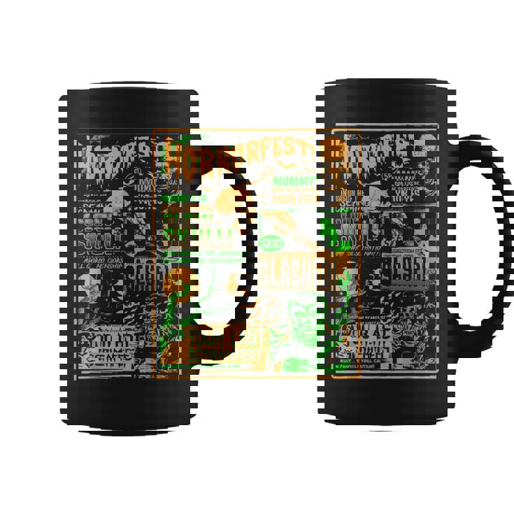 ヴィンテージ・ハロウィーン・クラシック・ホラー映画ポスター ホラーフェスト コーヒーマグ