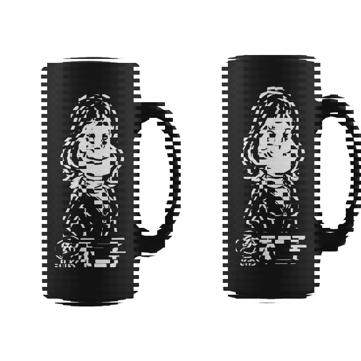 不二子 ペコちゃん風 レトロガール Fujiko 日本 アニメ パロディ コーヒーマグ