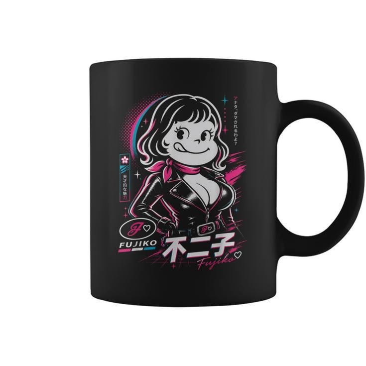 不二子ペコ風 レトロガール Fujiko 日本 アニメ パロディ コーヒーマグ