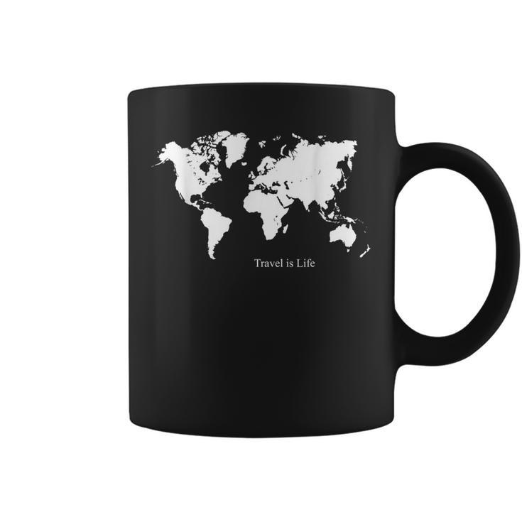 冒険的な探検家 Travel Is Life コーヒーマグ