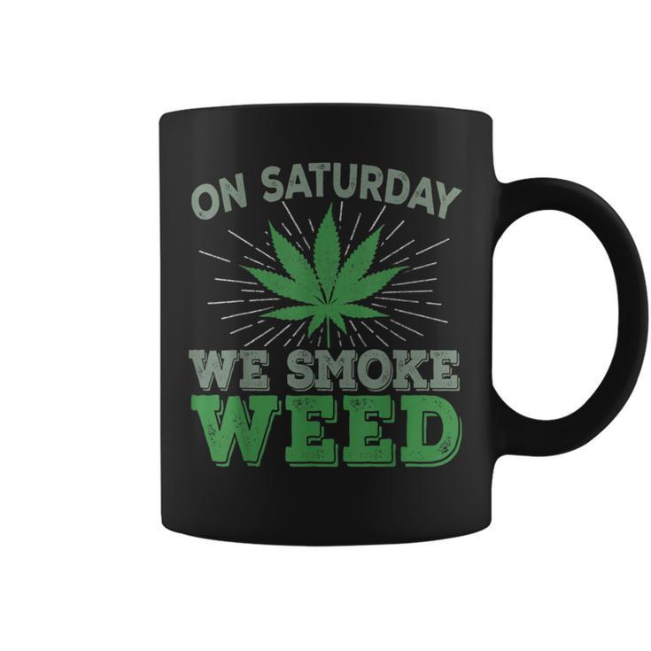 土曜日はwemoke Weeed-鈍いジョイントガンジャディスペンサリーアート コーヒーマグ