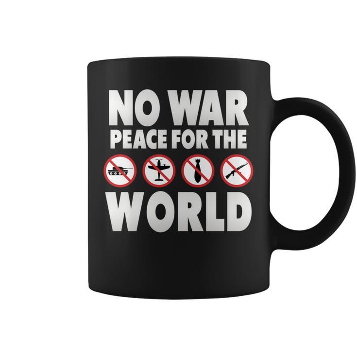 戦争禁止、平和、反戦、戦争禁止 長袖tシャツ コーヒーマグ