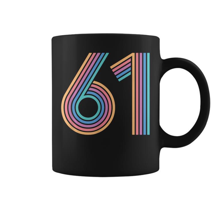 数字 61 61周年記念 男女 61歳の誕生日 コーヒーマグ