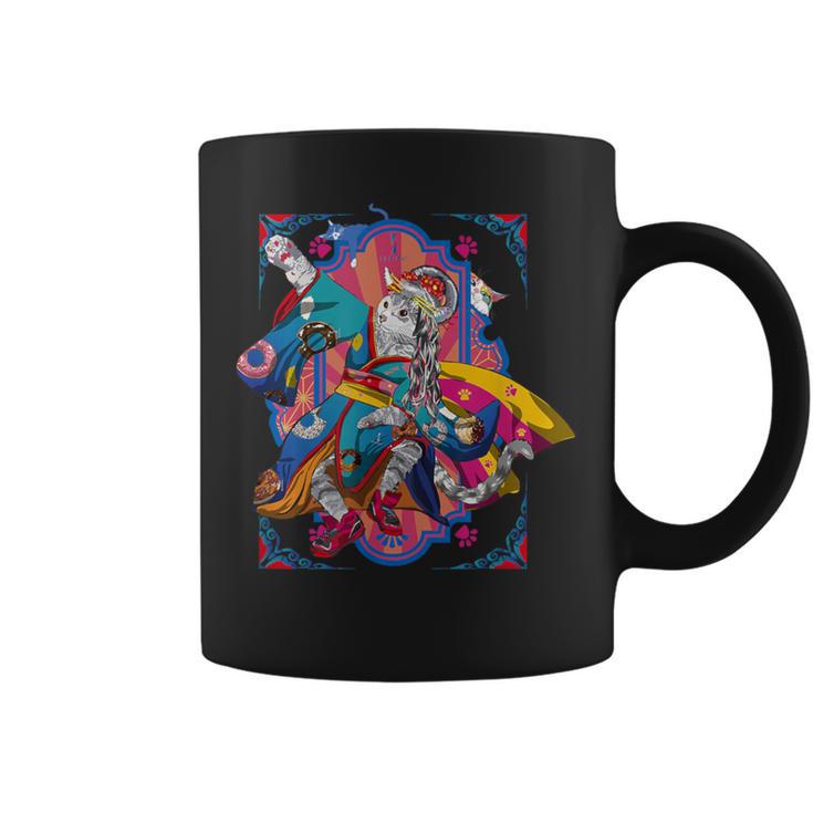 浮世絵シリーズ 踊る猫芸妓 サバトラ コーヒーマグ